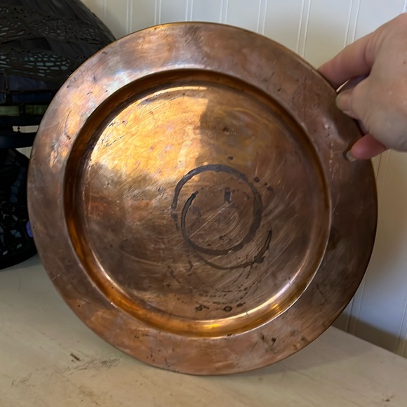 Other - Antique Copper Plate 11” diameter